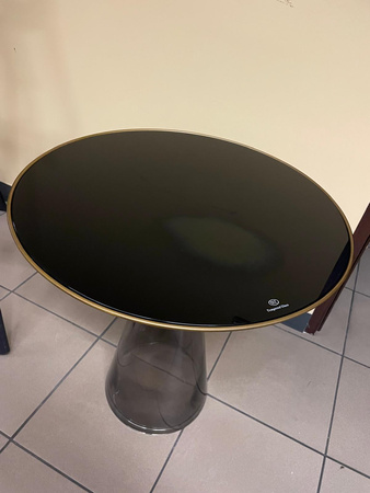 Stolik kawowy szklana noga Ø50x55 cm A20Bo