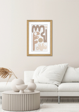 Obraz w tonacji beżu 60x90 cm V30362