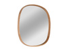 Zaokrąglone drewniane lustro naturalny dąb Ø90 cm 10224