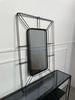 Lustro w ramie ze stalowych czarnych drucików 73x103 cm TOYJ21-080 