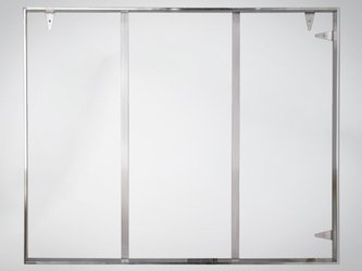 Srebrna oprawa obrazu wykonana z polerowanej stali nierdzewnej 161x161 cm TH18