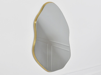 Lustro o nieregularnym kształcie w złotej ramie 160x110 x3,5 cm 23F-1200