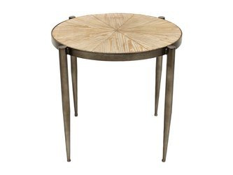 Okrągły stolik kawowy drewniany blat Ø48x45 cm TOY69-2427