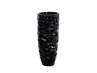 Czarna wysoka donica 91x37cm 2028/4