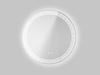 Okrągłe lustro łazienkowe grecki wzór LED 80 cm 23TMB006