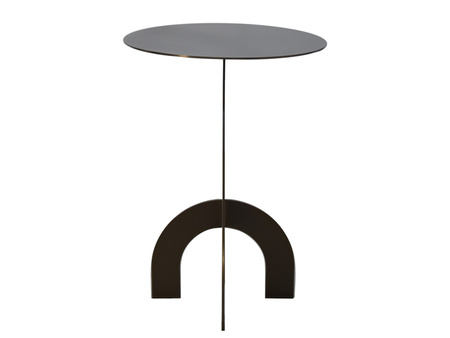 Stolik w kolorze metalizowanego brązu Ø40x40 cm A67