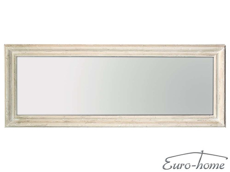 Lustro w drewnianej białej oprawie 60x160 cm 2852