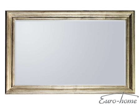 Lustro w srebrnej drewnianej oprawie 80x120 cm 2852