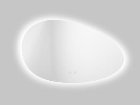 Asymetryczne lustro łazienkowe LED 50x80 cm 23TMB001