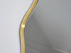 Lustro o nieregularnym kształcie w złotej ramie 160x110 x3,5 cm 23F-1200