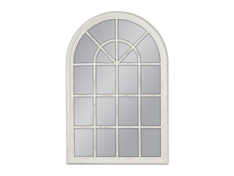 Białe lustro w kształcie okna 74x104 cm 201-027C