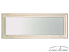 Lustro w drewnianej białej oprawie 60x160 cm 2852