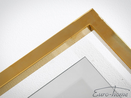 Lustro w stalowej złotej oprawie 80x180 cm LW6853