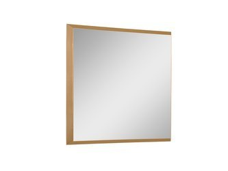 Nowoczesne lustro w złotej ramie 53x53 cm 12F-390