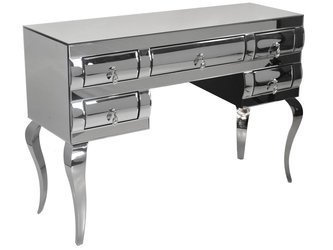 Lustrzana toaletka w stylu glamour 120x42x80 cm 16JS137