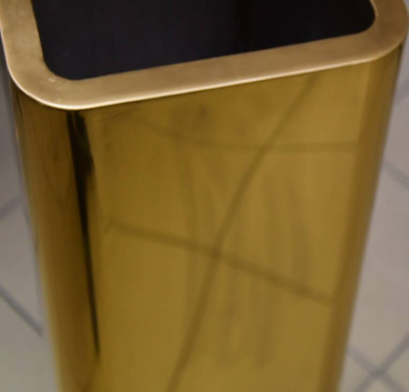 Lustrzana złota elegancka wysoka donica 36x29x90 cm HT009-2 o