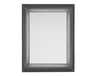 Lustro w giętej lustrzanej grafitowej ramie 80x100 cm 15JZ191
