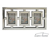 Lustrzana ramka trzy zdjęcia (10x15cm) 60x30 cm PM1