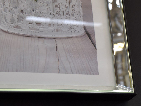 Sielski obraz w ramie lustrzanej 60x80 cm S22298