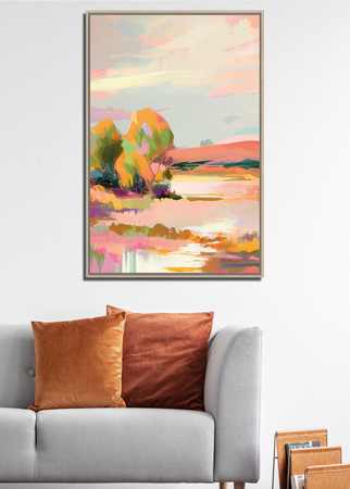 Pastelowy obraz krajobraz 80x120 cm F30085