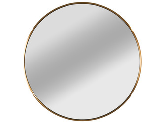Okrągłe lustro rama mosiądz miedź Ø80 cm 1904