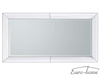 Wysokie lustro w szklanej białej oprawie 90x180 cm LW707