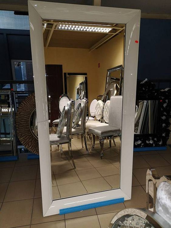OUTLET Lustro w białej oprawie 90x180 cm LW707o