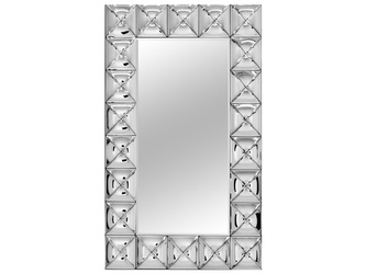 Lustro w lustrzanej ramie wykonanej z giętych elementów 75x121 cm JS72