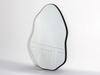 Lustro o nieregularnym kształcie w czarnej ramie 60x90x3,5 cm 23F-1200