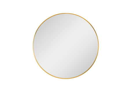 Okrągłe lustro w złotej oprawie Ø81x3,5 cm cm 23F-1227