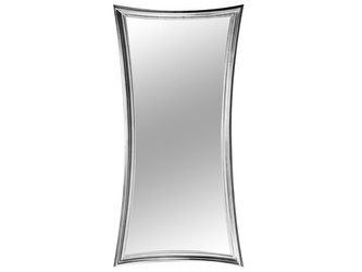 Taliowanie lustro w srebrnej drewnianej ramie 90x197 cm 21250