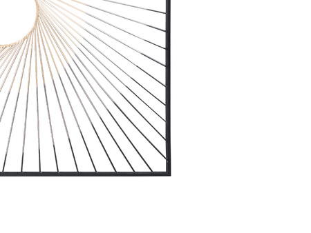 Złoto-czarna dekoracja ścienna 90 x 90 cm TOYJ19-394