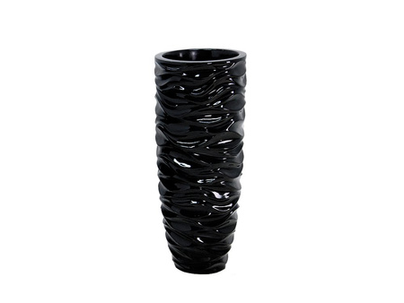 Czarna wysoka donica 91x37cm 2028/4
