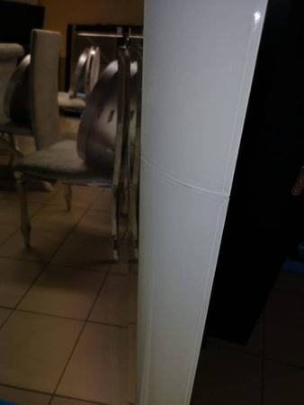 OUTLET Lustro w białej oprawie 90x180 cm LW707o