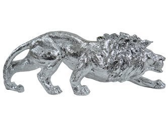 FIGURA A014 LEW 55x15x19cm SREBRNY