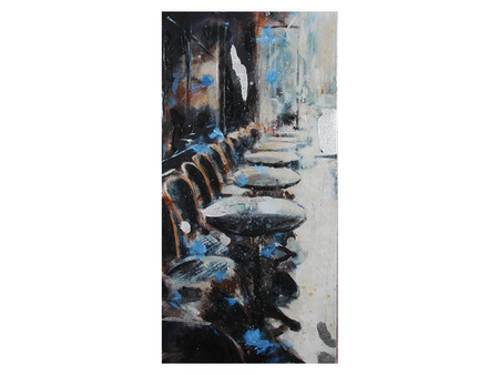 Obraz na płótnie kawiarnia 60x120 cm SOL0170