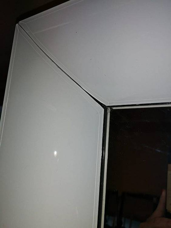 OUTLET Lustro w białej oprawie 90x180 cm LW707o