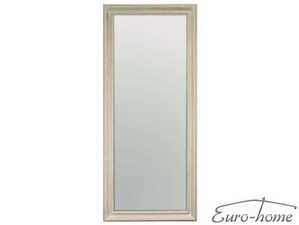 Lustro w białej drewnianej oprawie 80x180 cm 2852
