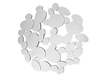 Lustro dekoracyjne z połączonych okrągłych lusterek 90 cm 12TM205