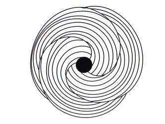 Czarna okrągła dekoracja ścienna 88 cm TOYJ20-089