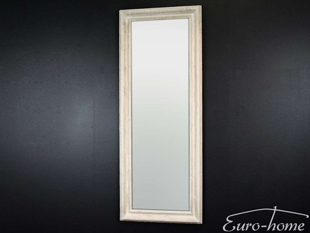 Lustro w drewnianej białej oprawie 60x160 cm 2852