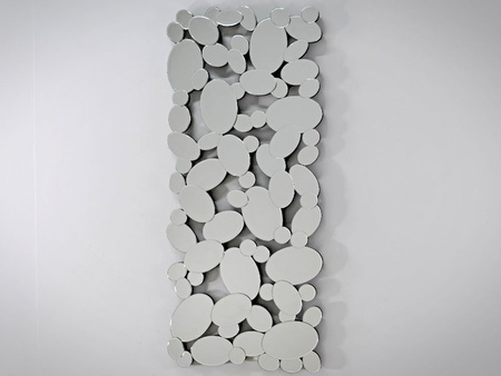Lustro dekoracyjne z połączonych okrągłych lusterek 60x140 cm 12TM172