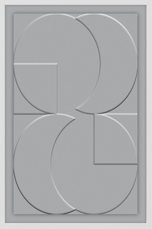 Obraz 3D w tonacji szarości 60x90 cm J30318G