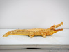 Złota figura krokodyl 87x30x22 cm 2053