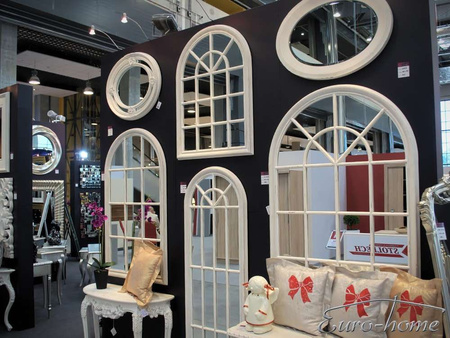 Owalne lustro prowansalskie 60x80 cm 20818