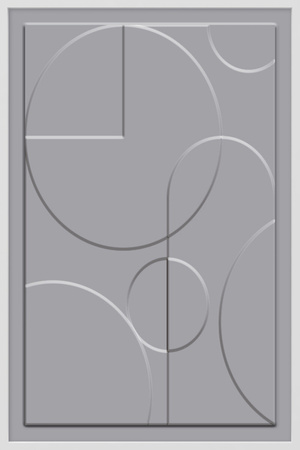 Obraz 3D w tonacji szarości 60x90 cm E30273