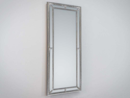 Klasyczne lustro w srebrzystej oprawie 60x160 cm 21828-1