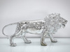 FIGURA A116 LEW 100x30x41cm SREBRNY