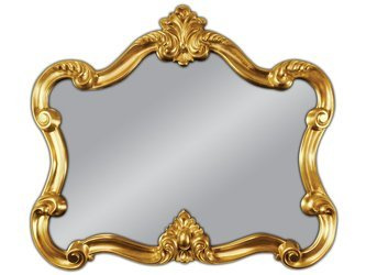 Lustro w złotej oprawie 92x109 cm PU-1-039