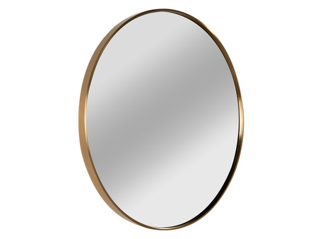 Okrągłe lustro rama mosiądz miedź Ø80 cm 1904